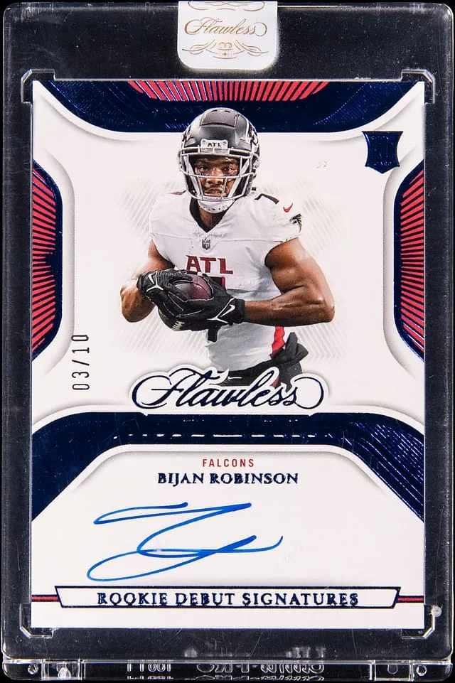 2023 Panini Flawless Bijan Robinson Debut Signatures #RDS-BRO card image