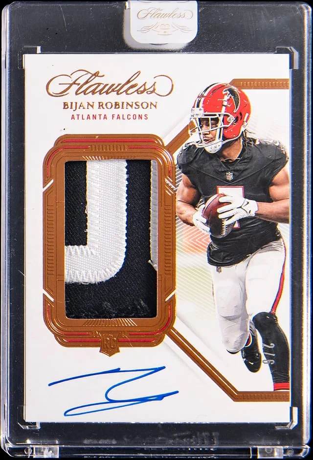 2023 Panini Flawless Bijan Robinson Patch Autographs #RPA-BRN card image