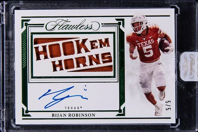 2023 Panini Flawless Bijan Robinson Team Slogan Signatures #TSS-BIR card image