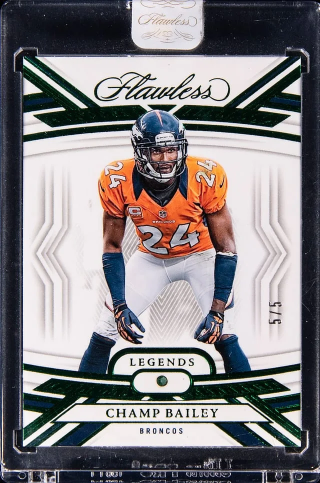 2023 Panini Flawless Champ Bailey Emerald #80 card image