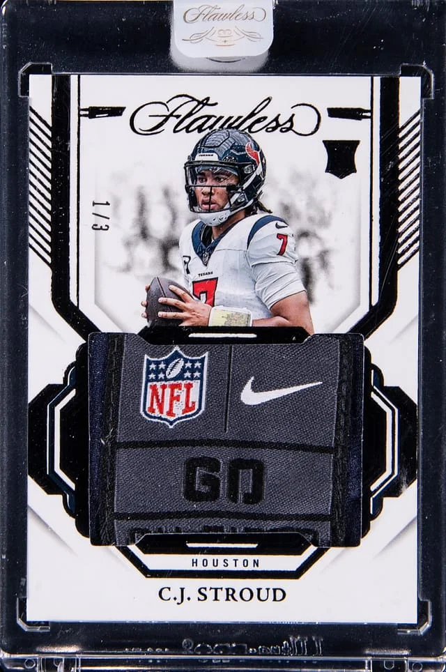 2023 Panini Flawless CJ Stroud Patch - Panini Encased Patches Tags #RP-CSD card image