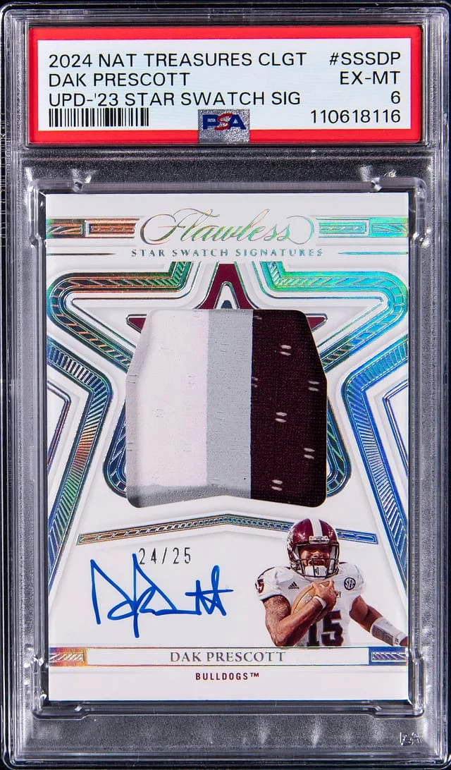 2023 Panini Flawless Dak Prescott Star Swatch Signatures #SSS-DP card image