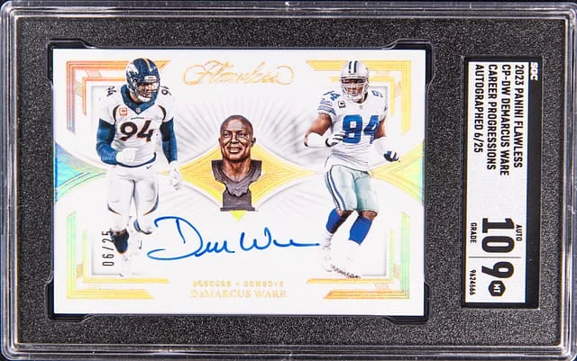 2023 Panini Flawless Demarcus Ware Career Progressions Autograph #CP-DW card image