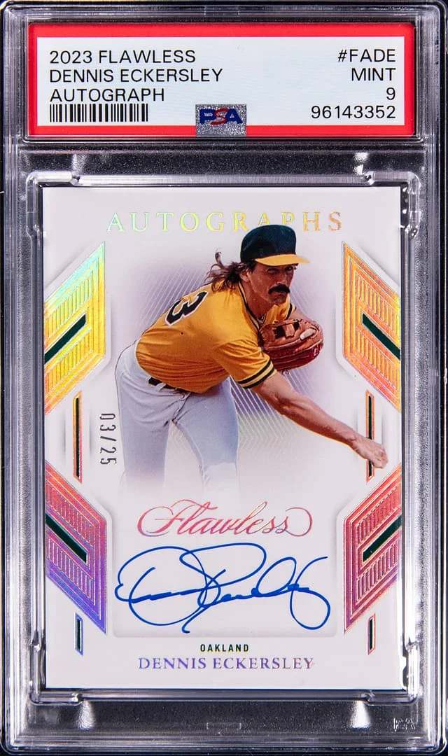 2023 Panini Flawless Dennis Eckersley Autograph #FADE card image