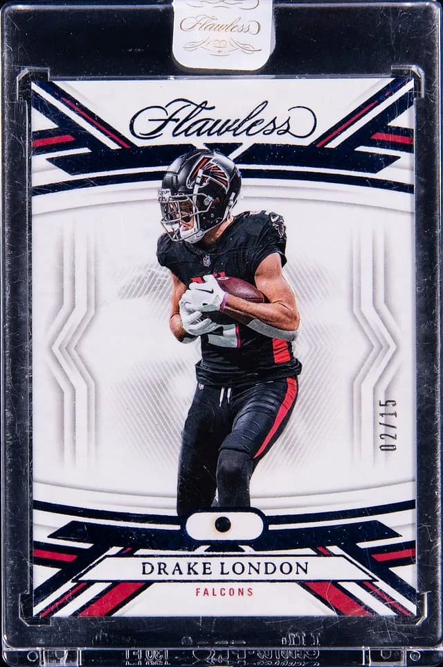 2023 Panini Flawless Drake London Sapphire #2 card image