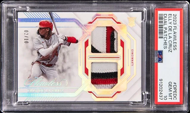 2023 Panini Flawless Elly De La Cruz Dual Patches #DP-EDC card image