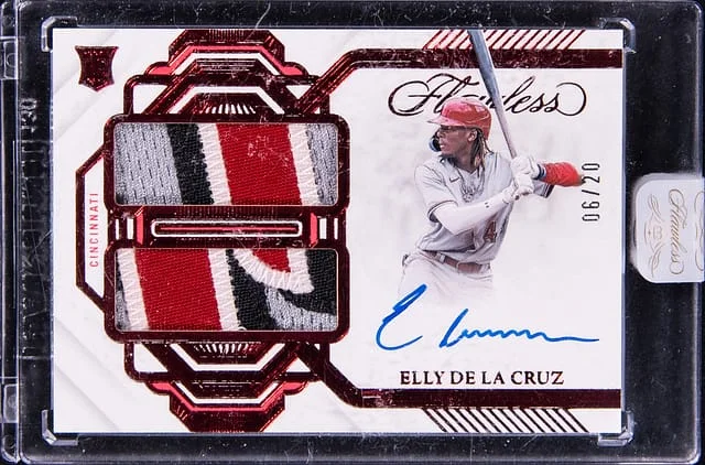 2023 Panini Flawless Elly De La Cruz - Panini Encased Dual Patches #RDS-ED card image