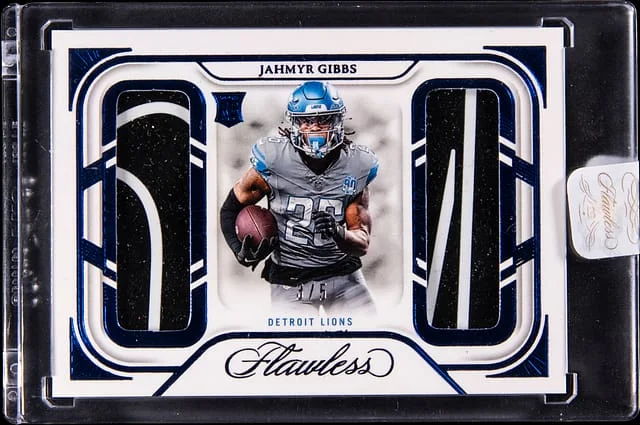 2023 Panini Flawless Jahmyr Gibbs Debut Duals #DD-JGS card image