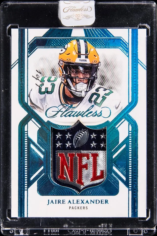 2023 Panini Flawless Jaire Alexander Symbols NFL Shield #FS-JAR card image