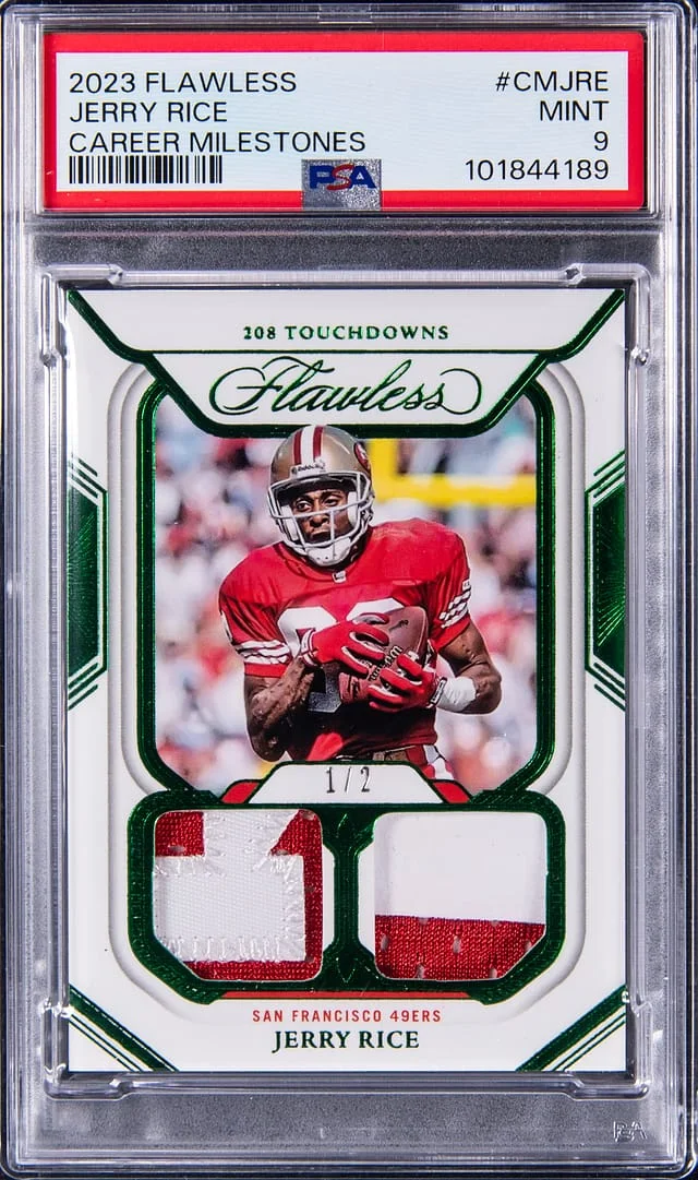 2023 Panini Flawless Jerry Rice Career Milestones #CM-JRE card image