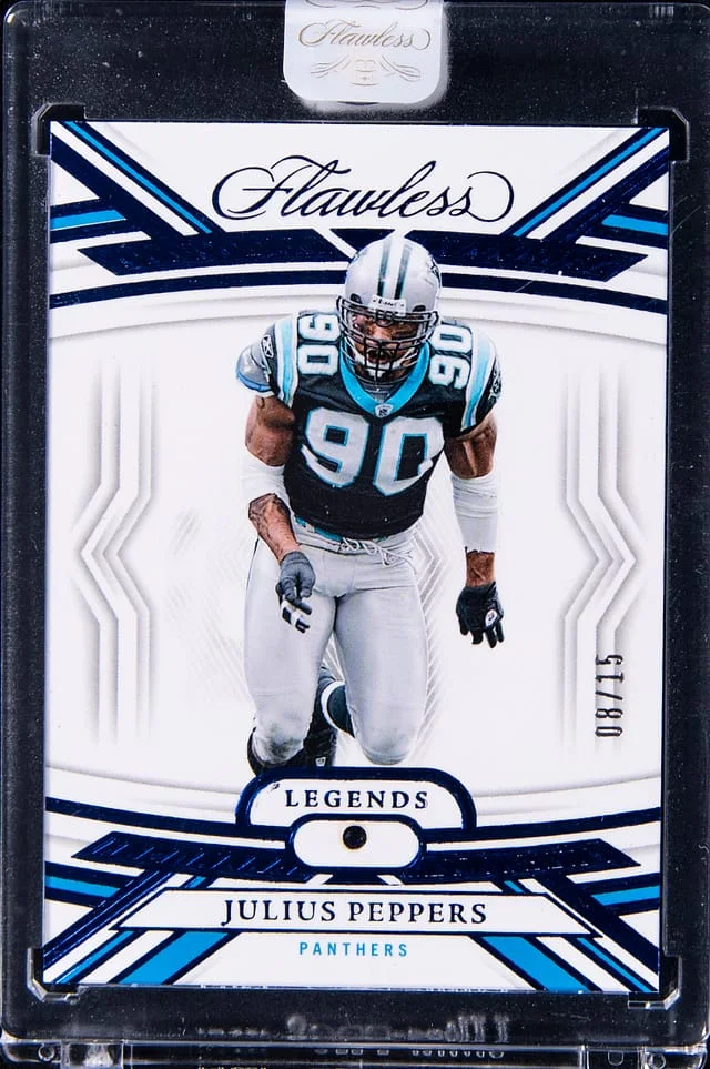 2023 Panini Flawless Julius Peppers Legends Sapphire #75 card image
