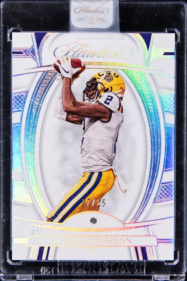 2023 Panini Flawless Justin Jefferson Diamond Collegiate #17 card image
