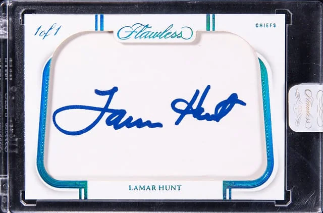 2023 Panini Flawless Lamar Hunt Cut Autograph #FC-LHT card image