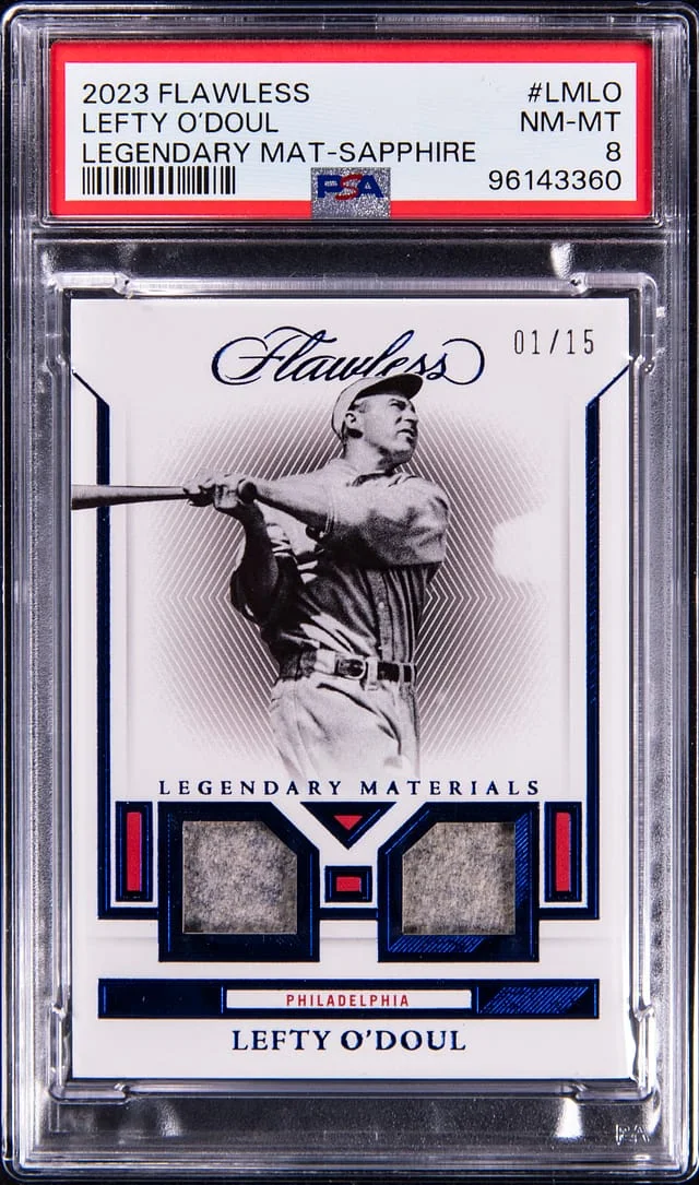 2023 Panini Flawless Lefty O'Doul Legendary Materials Sapphire #LMLO card image