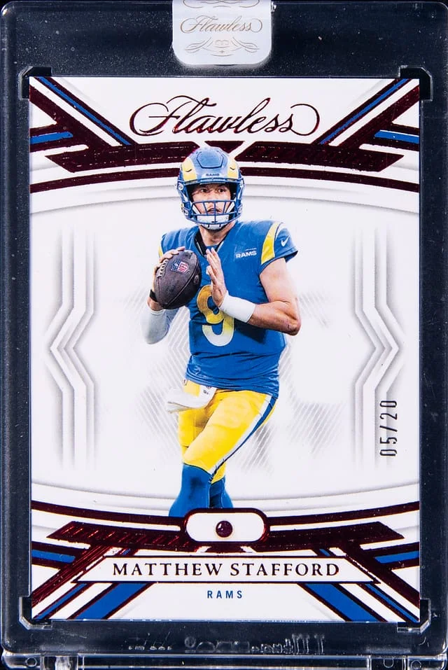 2023 Panini Flawless Matthew Stafford - Panini Encased Ruby #37 card image