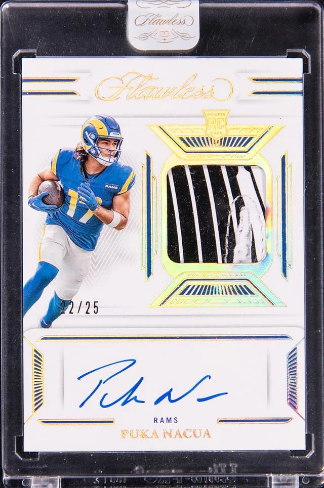 2023 Panini Flawless Puka Nacua Signature Gloves #SG-PNA card image