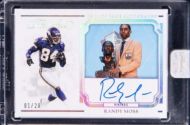 2023 Panini Flawless Randy Moss Hall of Fame Autographs #HOF-RMO card image