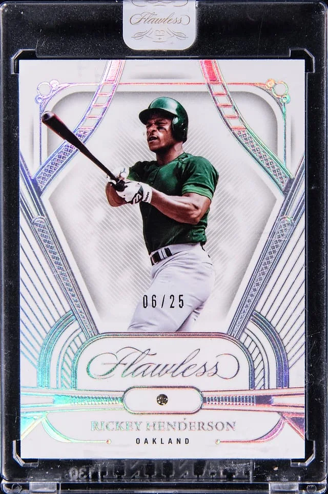 2023 Panini Flawless Rickey Henderson Diamond #40 card image