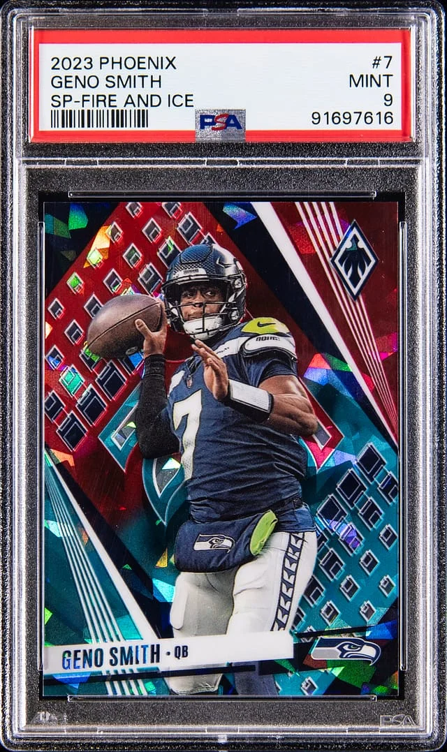 2023 Panini Geno Smith Phoenix SP Fire and Ice #7 card image