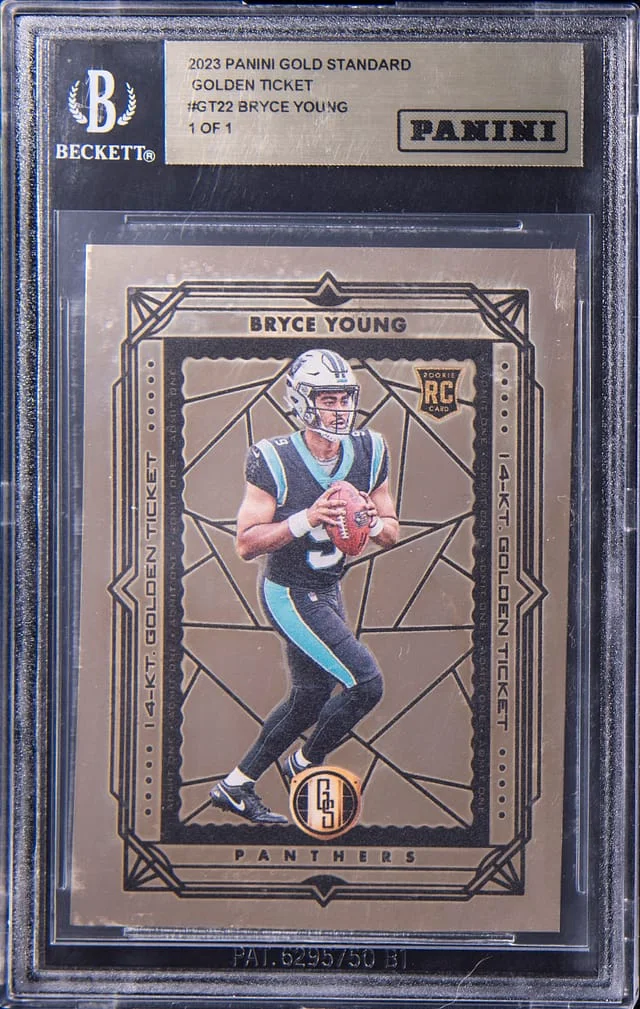 2023 Panini Gold Standard Bryce Young Golden Ticket #GT-22 card image
