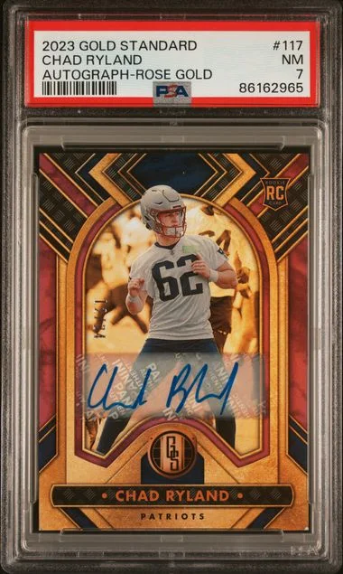 2023 Panini Gold Standard Chad Ryland Autograph-Rose Gold #117 card image