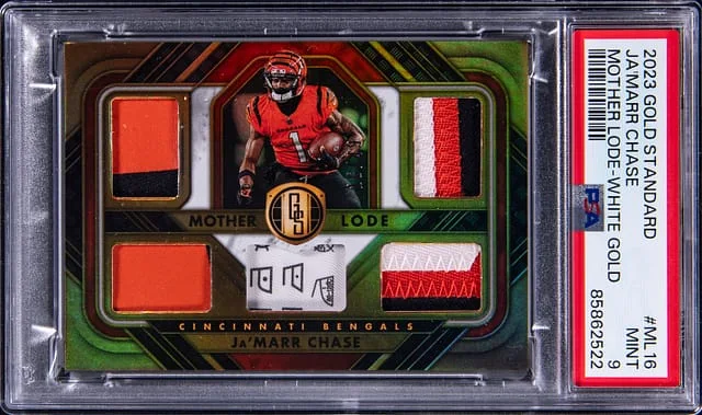 2023 Panini Gold Standard Ja'Marr Chase Mother Lode White Gold #ML16 card image