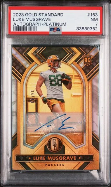 2023 Panini Gold Standard Luke Musgrave Autograph-Platinum #163 card image