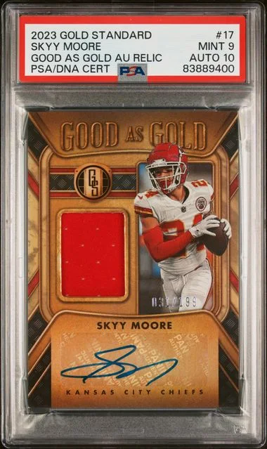 2023 Panini Gold Standard Skyy Moore Good As Gold Autographs #17 card image