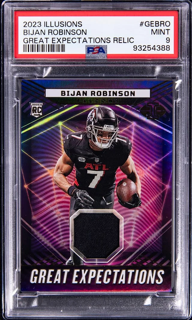 2023 Panini Illusions Bijan Robinson Great Expectations Relics #GEBRO card image