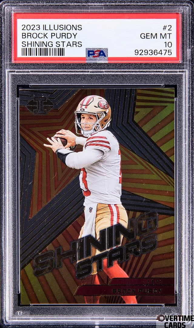 2023 Panini Illusions Brock Purdy Shining Stars #2 card image