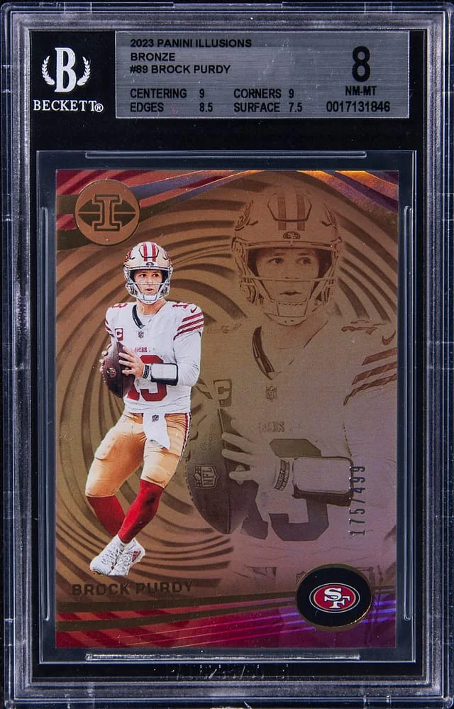 2023 Panini Illusions Brock Purdy Bronze #89 card image