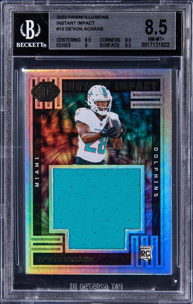 2023 Panini Illusions De'Von Achane Instant Impact #10 card image