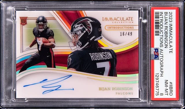 2023 Panini Immaculate Bijan Robinson Introductions Autograph #II-BRO card image