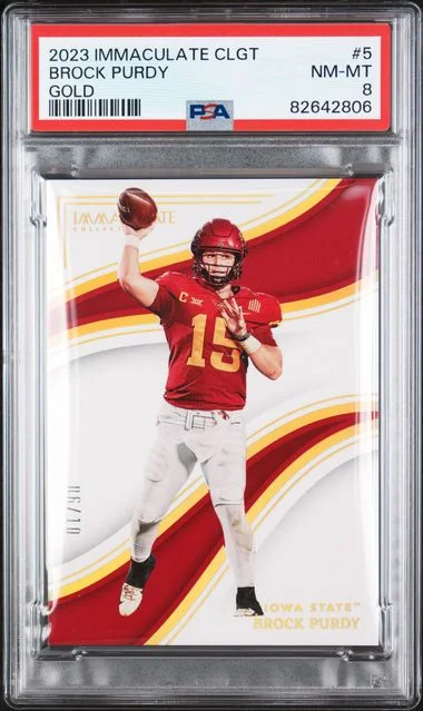 2023 Panini Immaculate Collection Brock Purdy Collegiate Gold #5 card image