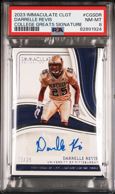 2023 Panini Immaculate Collection Collegiate College Greats Signatures Cgsdr Darrelle Revis #no-number card image