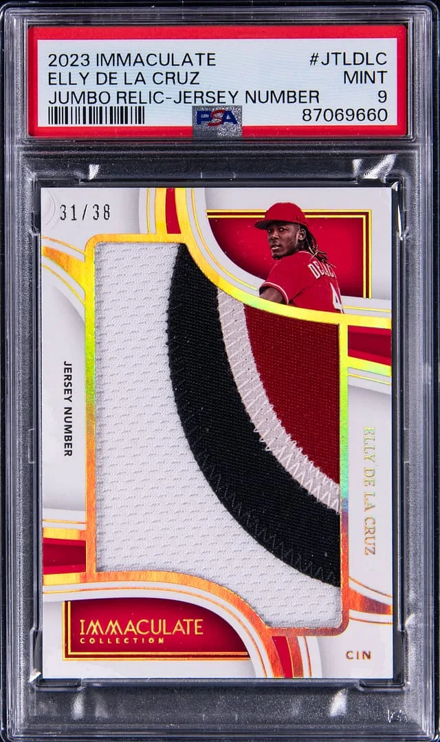 2023 Panini Immaculate Collection Elly De La Cruz Jumbo Team Logo #JTL-DLC card image