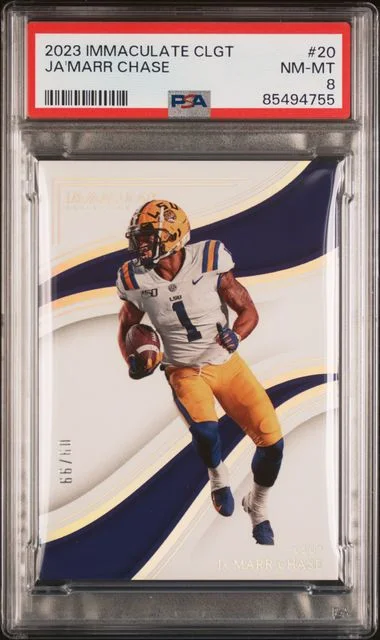 2023 Panini Immaculate Collection Ja'Marr Chase Collegiate #20 card image