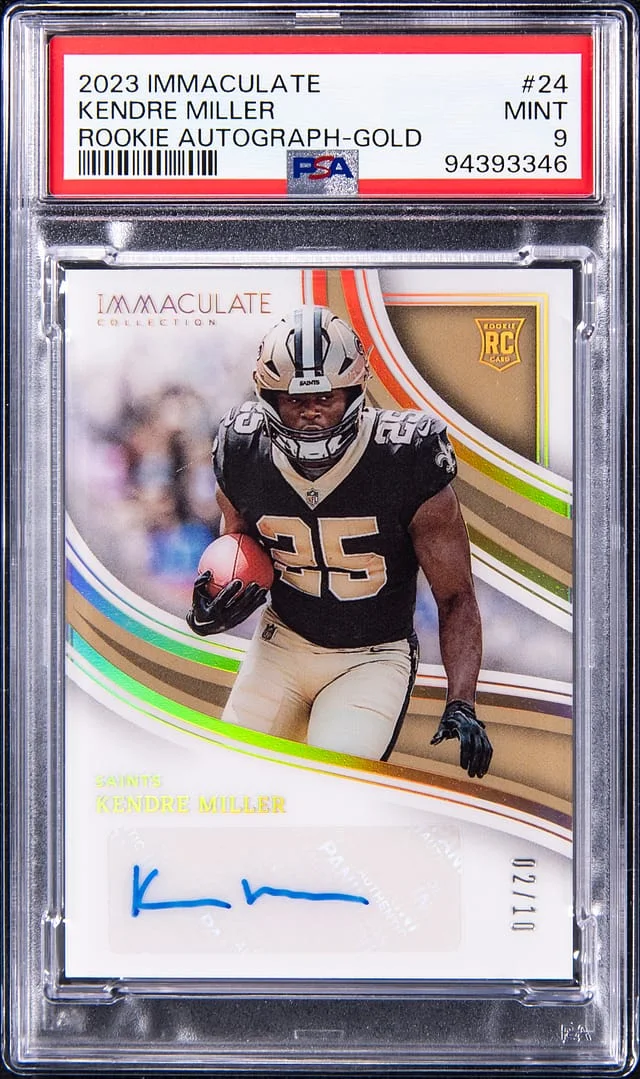 2023 Panini Immaculate Collection Kendre Miller Autograph-Gold #24 card image