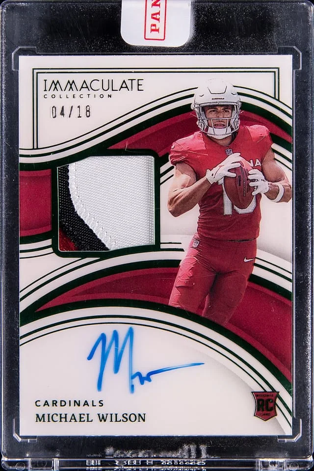 2023 Panini Immaculate Collection Michael Wilson Emerald #127 card image
