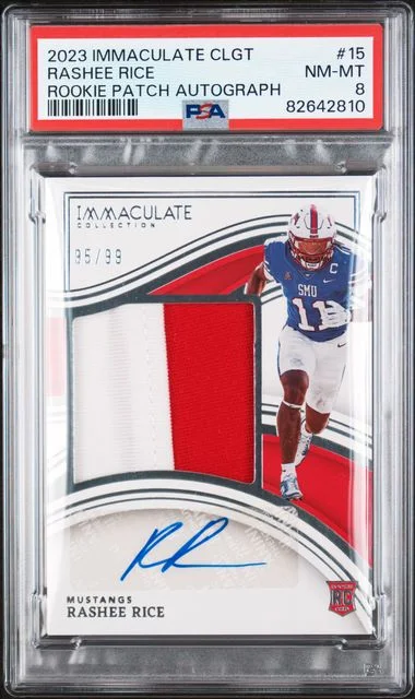 2023 Panini Immaculate Collection Rashee Rice Collegiate Patch Autographs #15 card image
