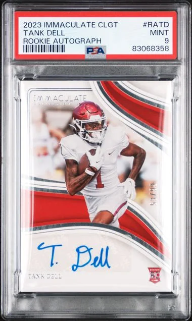 2023 Panini Immaculate Collection Tank Dell Collegiate Autographs #RATD card image