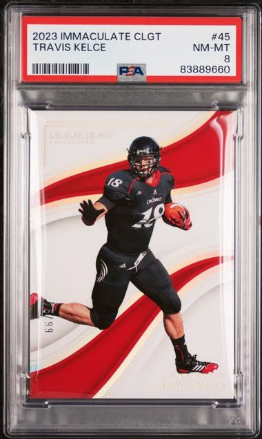 2023 Panini Immaculate Collection Travis Kelce Collegiate #45 card image