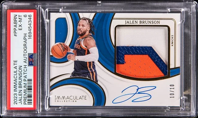 2023 Panini Immaculate Jalen Brunson Premium Patch Autograph #PPA-BRN card image