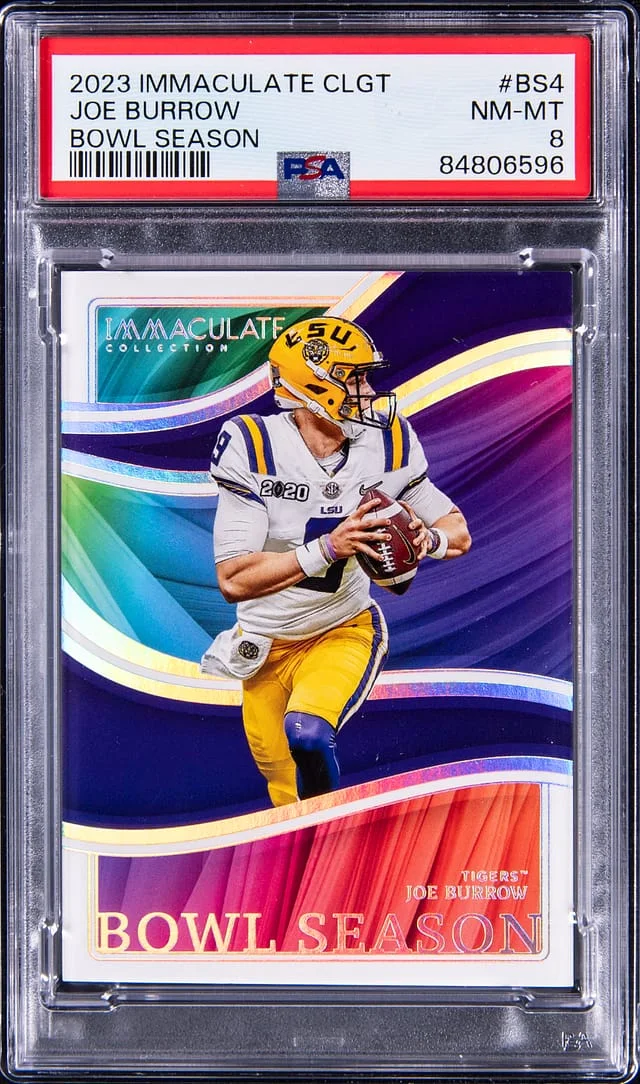 2023 Panini Immaculate Joe Burrow Collegiate Bowl Season #BS-4 card image