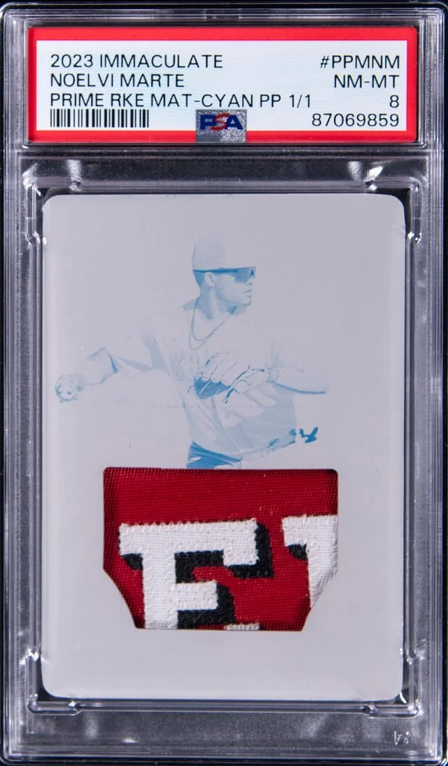 2023 Panini Immaculate Noel VI Marte Prime Material Cyan Printing Plate 1/1 #PPMNM card image