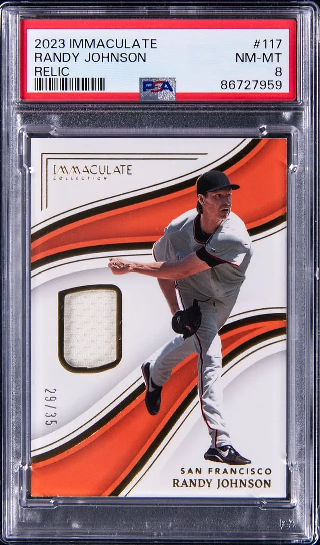 2023 Panini Immaculate Randy Johnson Relic #117 card image