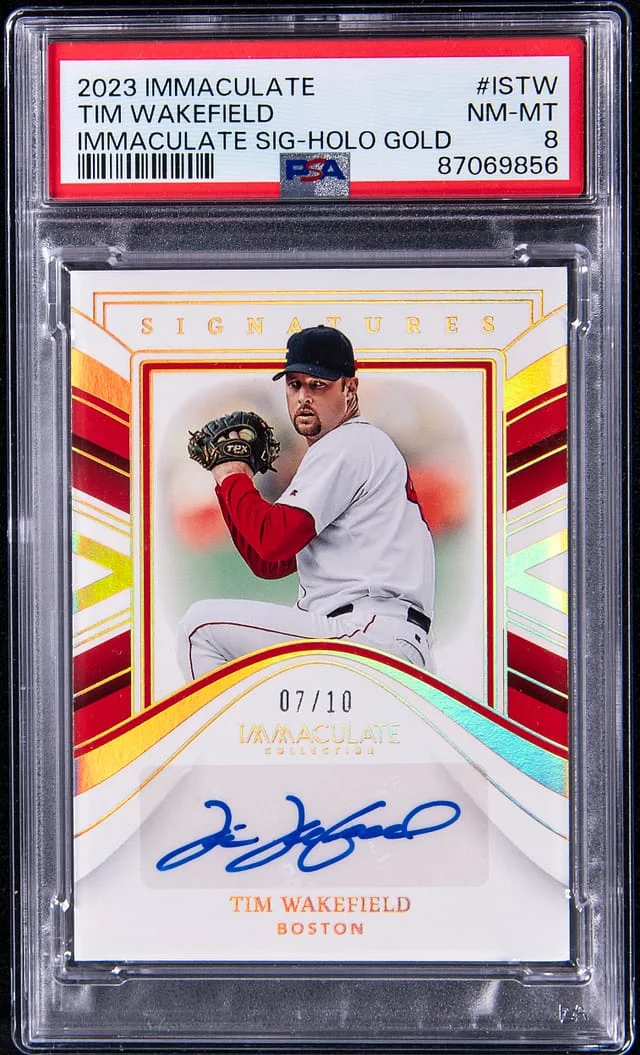 2023 Panini Immaculate Tim Wakefield Immaculate Signature Holo Gold #ISTW card image