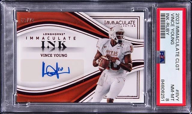 2023 Panini Immaculate Vince Young Collegiate Ink Ruby #IIVY card image