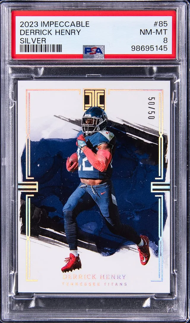 2023 Panini Impeccable Derrick Henry Silver #85 card image