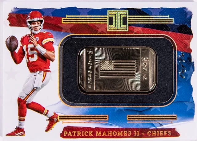 2023 Panini Impeccable Patrick Mahomes II Gold USA Flag #USA-PM card image